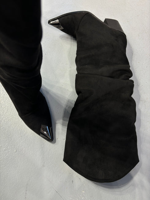 MATRIX SÜET SİYAH XL KALIP ÇİZME 🖤